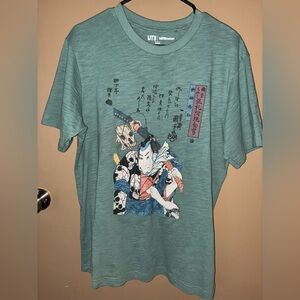 Uniqlo UT Japanese Samurai Graphic T-Shirt MFA Boston Art Tee